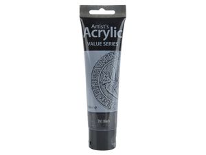 Farba akrylowa artystyczna do malowania VS 100ml Black - 793 Czarna