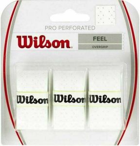 Wilson Pro Overgrip Perforated 3er weiß Tennis - Griffbänder, 76260153600000