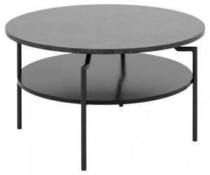 Design Scandinavia Couchtisch Goldington, 80 cm, schwarz
