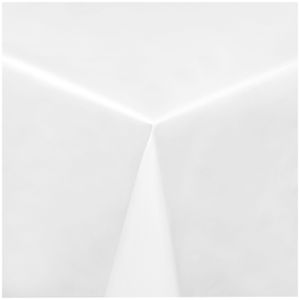 TEXMAXX Wachstuch Tischdecke Wachstischdecke Wachstuchtischdecke abwaschbar ( 100-00 ) - 160 x 140 cm - PVC Tischdecke abwischbar, Uni Muster in Weiß