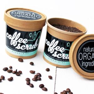Coffee Body Scrub Sweet Peppermint| Duschpeeling mit Fair Trade Kaffee, 300 g, Duft nach  ätherischem Minzöl