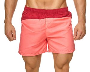 Topway Herren Badehose Kurze Bermuda Shorts Schwimmhose H2326, Farben:Rot, Größe:XL