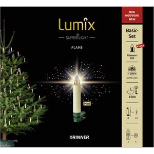 Krinner Lumix Superlight Flame Mini Elfenbein 12er Set
