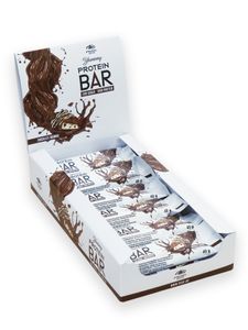Yummy Protein Bar - Display 12 Riegel : Chocolate Brownie | Crunchy Eiweißriegel | mehr als 30% Protein | ohne Palmöl | herausragender Geschmack | Crunch - Effekt | Crispys | ohne Zuckerzusatz | zuckerarm | perfekter Snack | glutenfrei
