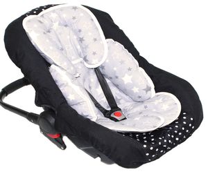 Sitzverkleinerer Baumwolle Kind für Auto Kindersitz Baby Schale Einsatz Einlage- 9 - Star Dunkel