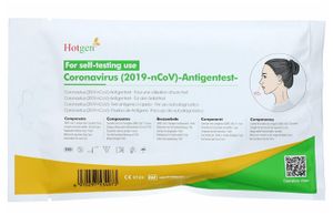 10 x HOTGEN® Antigen-Test Kit Einzelverpackung Schnelltest Laientest im Polybeutel - CE0123 SÜD ZERTIFIZIERT - BfArM AT1236/21