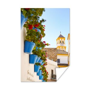 MuchoWow® Poster Spanien - Malaga - Blumen 120x180 cm - Kunstposter