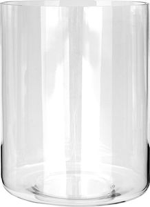 Fink Ersatzglas, Glaszylinder mit Boden Otis klar Glas Höhe 22 cm