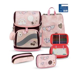 Belmil Smarty Plus Premium Schulranzen Set 4-teilig "Glam"