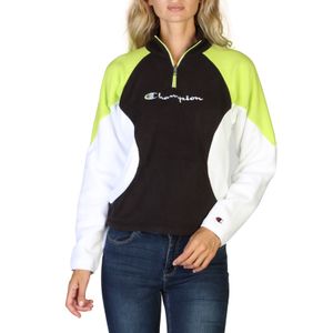 Champion Pullover Damen, Größe:XS, Farbe:Schwarz-schwarz,grünfluo