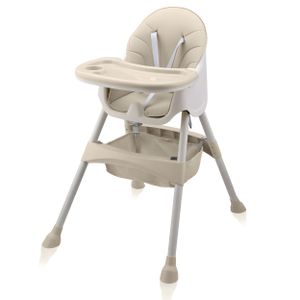 Dětská židlička 2v1 Baby Vivo Design - Oscar v béžové barvě