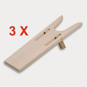 3 Stück = Stiefelknecht, klappbar aus Holz 32,5 cm