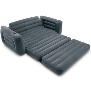 INTEX Lounge Schlafsofa 66552 aufblasbare & ausziehbare Couch  203x224x66cm