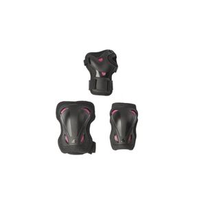 Rollerblade Skate Gear W Protection Set (Schwarz/Pink) Inlineschoner Schützerset 3er-Pack  S