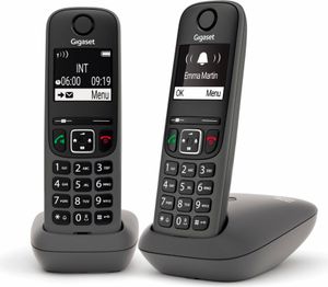 Gigaset AE690 Duo Anthrazit Schnurloses Telefon
