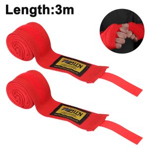 Boxbandagen mit Daumenschlaufe - Bandagen Boxen Halb elastische Boxing Gloves mit extra breitem Klettverschluss - Boxbandage Hand für Boxen, MMA, Kickboxen - Box Bandage Sport(Rot, 3M)