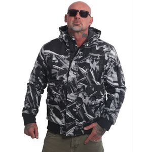 Yakuza Herren Armory Ultimate Winterjacke, Schwarz, 3XL