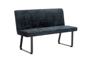byLIVING Sitzbank Talea, 140 cm, dunkelgrau, Gestell Metall pulverbeschichtet schwarz byLIVING Sitzbank Talea, 140 cm, dunkelgrau, Gestell Metall pulverbeschichtet schwarz