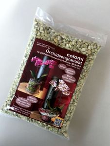 Colomi Orchideengranulat 1 l fein Substrat Pflanzboden Dünger Korngröße 4-8mm jade