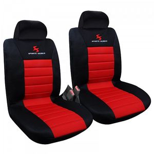 WOLTU 2er Sitzbezüge Auto Einzelsitzbezug universal Größe, Komplettset, rot