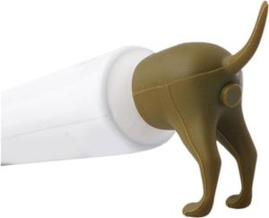 Pooping Dog Butt Zahnpasta-Aufsatz, Lustige Zahnpastakappen, Kreative Zahnpastaspender, Streich-Geschenk, Badezimmer Dekoration für Familie, Kinder und Erwachsene