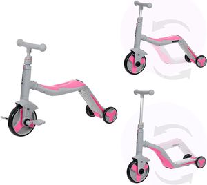 Dreirad ab 3 Roller Kinder 3 Jahre 3 in 1 Trike Kinder Dreirad mit Musik und Lichter Scooter Kinder Roller Mit Sitz Scooter Roller Faltbar Roller 3 Räder