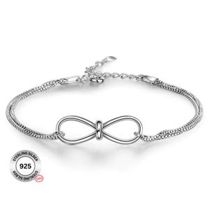 Felino® Silberarmband Armband Infinity 925 Sterling Silber Damen Frauen Diamanten Unendlich Liebe Ewigkeit
