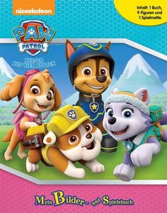 Paw Patrol, Spielbuch + 8-10 Spielfiguren + Spielmatte
