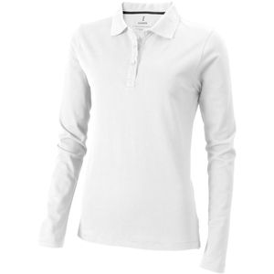Elevate Oakville Langarm Damen Polo Shirt PF1822 (2XL) (Weiß)