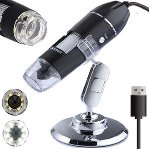 Digitales Mikroskop Kamera mit 1600x Digitale Vergrößerung Zoom Mini-Handmikroskop Endoskop USB  LED Lupe Windows 8 10 11 Digitalmikroskop Mini 1080p Retoo