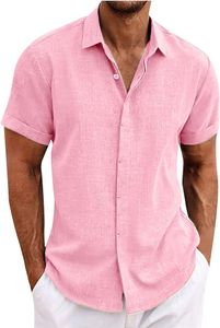 Business-Leinenhemd für Herren – kurze Ärmel, bügelleicht, perfekt für den Sommer-Casual-Look