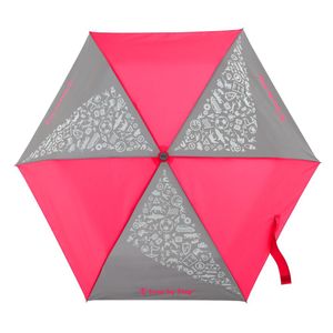 Doppler Detský skladací dáždnik s magickým efektom, neónovo ružový