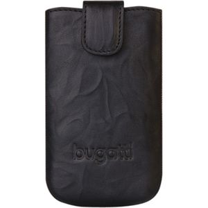 bugatti SlimCase Tasche Apple iPhone Smartphone - Karbon - Leder Body - Gürtelschlaufe