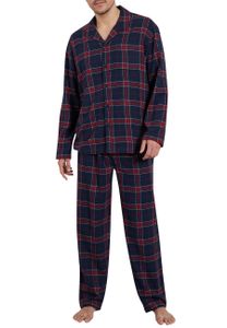 Götzburg Schlafanzug Herren zweiteiliger Pyjama-Set aus Flanell Größe: 54