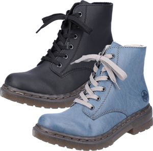 Rieker Damen Stiefelette Schnürboot Reißverschluss transparente Sohle 78240, Größe:40 EU, Farbe:Schwarz Rieker Damen Stiefelette Schnürboot Reißverschluss transparente Sohle 78240, Größe:40 EU, Farbe:Schwarz