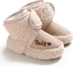 Baby Gefütterte Winterschuhe Schneeschuhe Stiefel Lauflernschuhe Krabbelschuhe Aprikose-13
