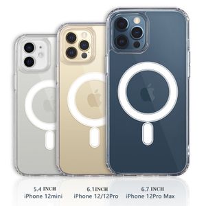 IPhone 13 Transparent -  MagSafe Hülle Case magnetisch für Apple iPhone 12 oder 13 oder 14 Pro Max Mini (Handymodell auswählen)