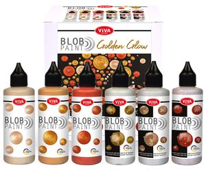 ViVA DECOR Blob Paint Farbset "Golden Glow" 6-teilig