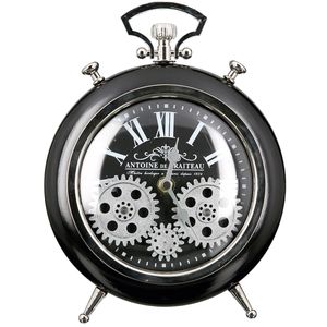 Casablanca by Gilde Tischuhr Uhr Transmission schwarz, silber H. 25 cm,50334