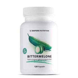 BAFOXX Nutrition® Bittermelone Kapseln - 120 Stück mit 800 mg Extrakt pro TD