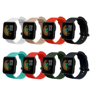 kwmobile 8x Sportarmband kompatibel mit Xiaomi Mi Watch Lite / Redmi Watch Armband - Großes Set Smartwatch Armband in verschiedenen Farben