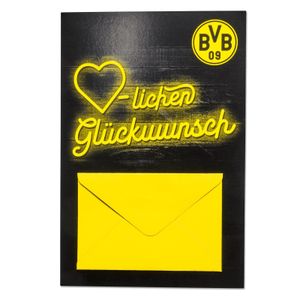 Borussia Dortmund BVB Geldscheinkarte Glückwunsch