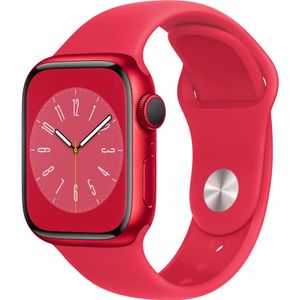 Apple Watch 8 GPS červené hliníkový 41mm sportovní náramek červený MNP73