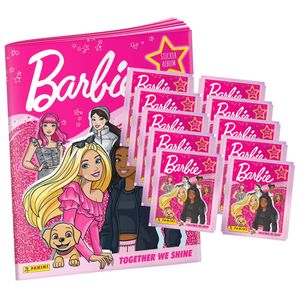 Panini Barbie Sticker - Together we shine (2023) - 1 Album + 10 Tüten Sammelsticker