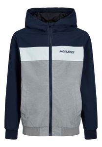 Jack & Jones Junior Jacke Übergangsjacke Rush mit Kapuze, durchgehendem Reißverschluss und Eingrifftaschen