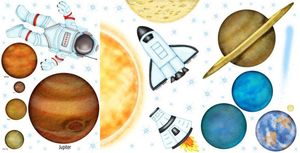 Eck-Wandsticker Weltall Planeten