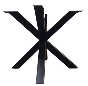 SIT Möbel Tischgestell sternenförmig | Metall antikschwarz | B 85 x T 85 x H 72 cm | 07109-11 | Serie TOPS & TABLES