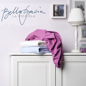 Formesse Spannbettlaken Bella Gracia La Piccola 90x190-200 cm Topper is 10 cm, Auswahl Farbe:0522 hellblau