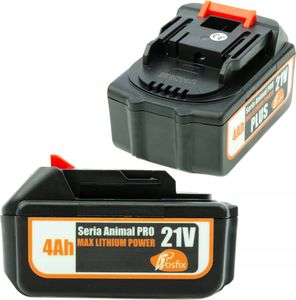 Akumulator 4Ah (10 sekcji) 21V, Seria Animal PRO, MAX Lithium PowerAKUMULATOR BATERIA 21V 4AH ROSFIX PILARKI ANIMAL PRO ZAMIENNIK DO MAKITA HQ