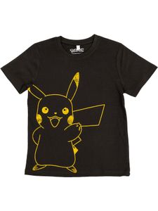 Multimedia T-Shirt Pikachu schwarz 140cm T-Shirts 100% Baumwolle Merchandise pcmerch